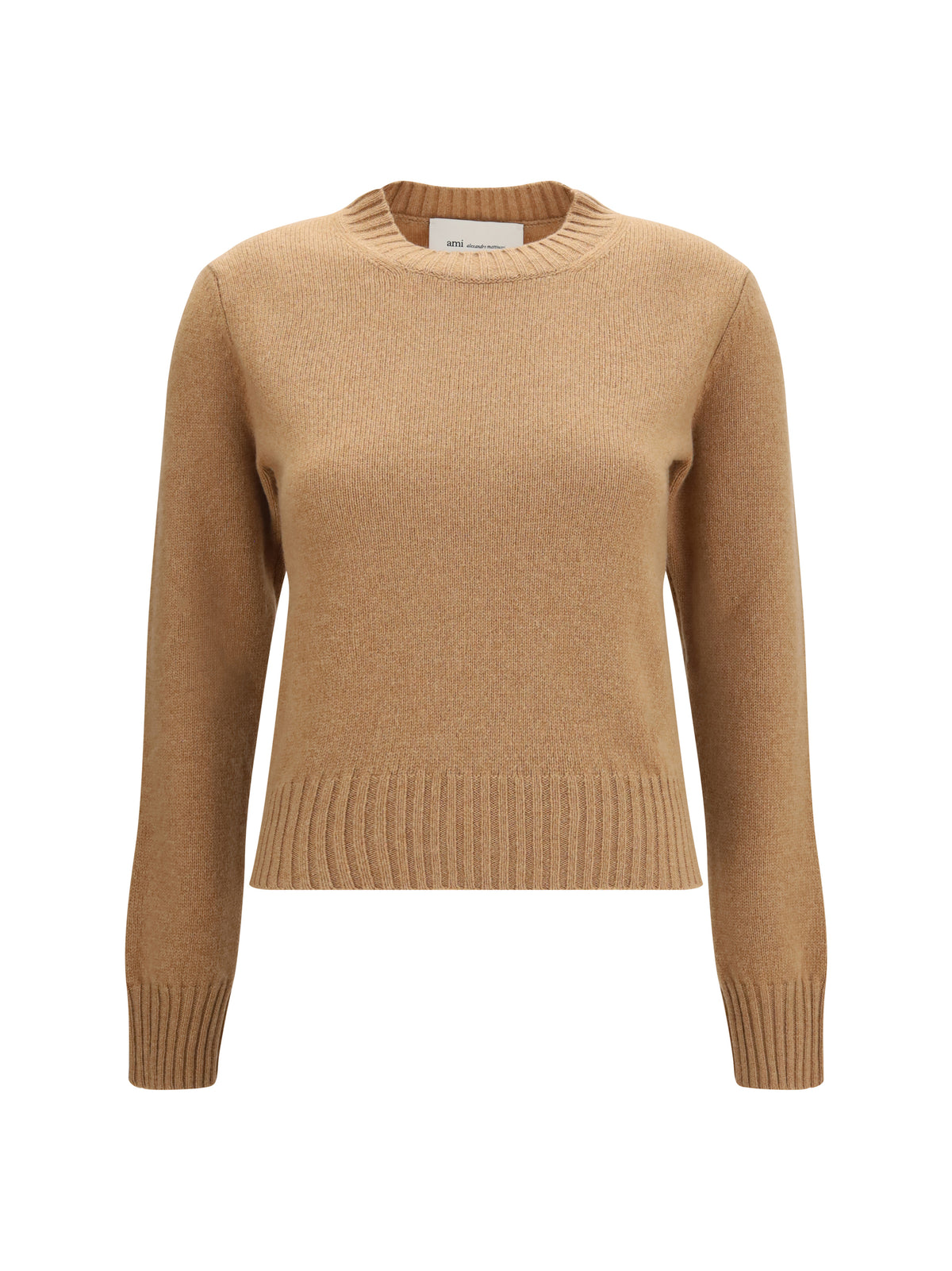 Ami Paris Ami De Coeur Sweater - Camel