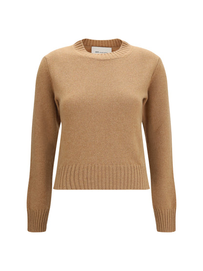 Ami Paris Ami De Coeur Sweater - Camel