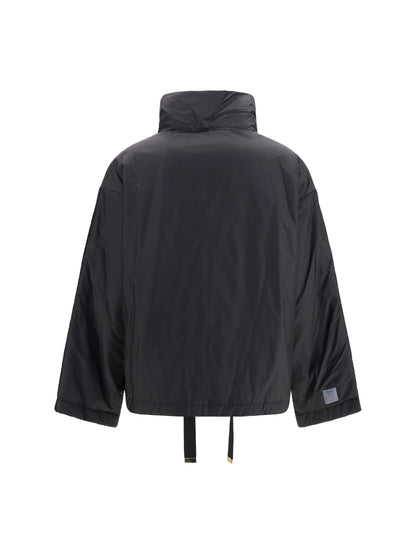 Max Mara The Cube Short Padded Jacket in water repellent canvas - Black