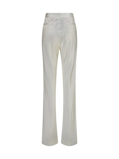 Tom Ford Bias-cut polka-dot Pants - Off White