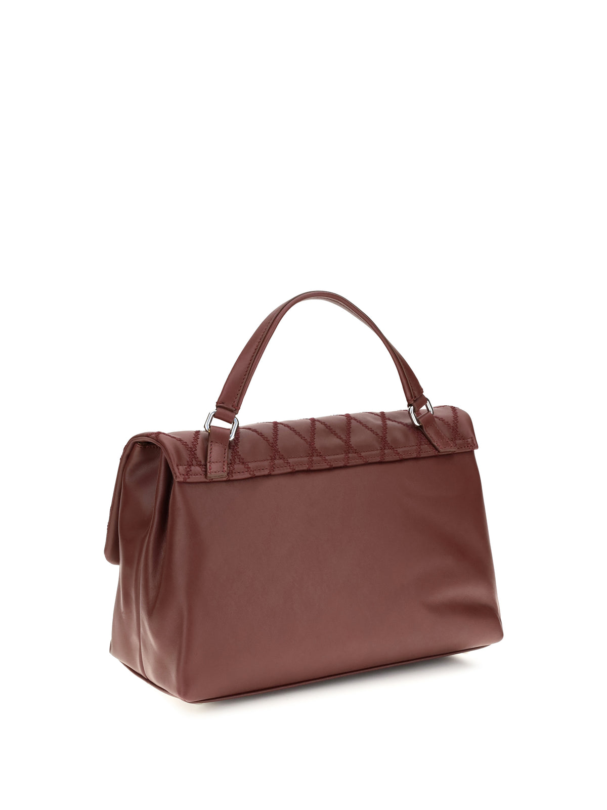 Zanellato Postina Tramè leather Top Handle Bag - Red Palio Di Siena