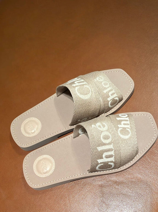 Chloe Woody Flat Mule