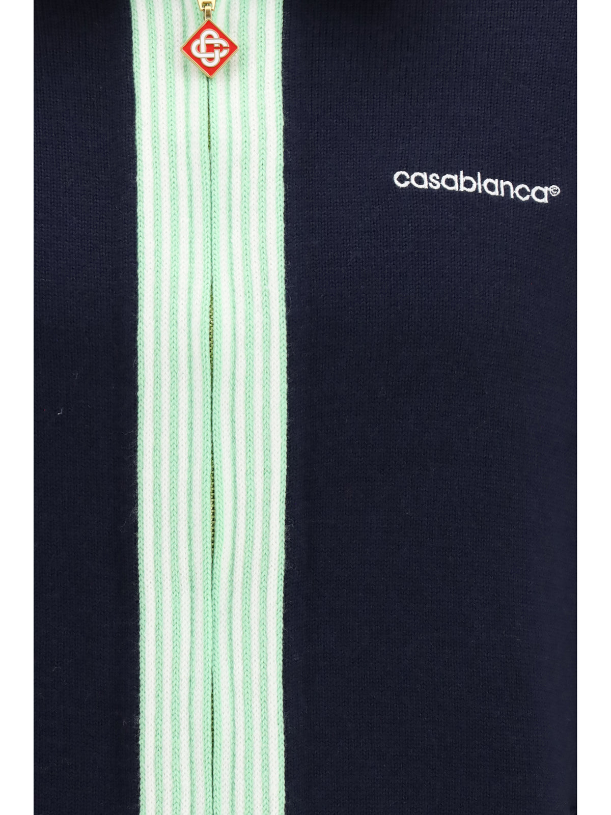 Casablanca merino wool Sports Jacket - Navy