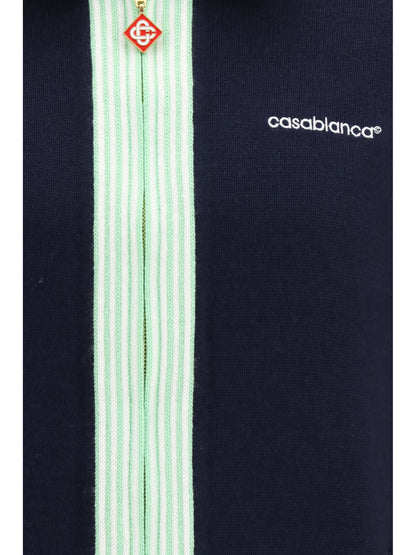 Casablanca merino wool Sports Jacket - Navy
