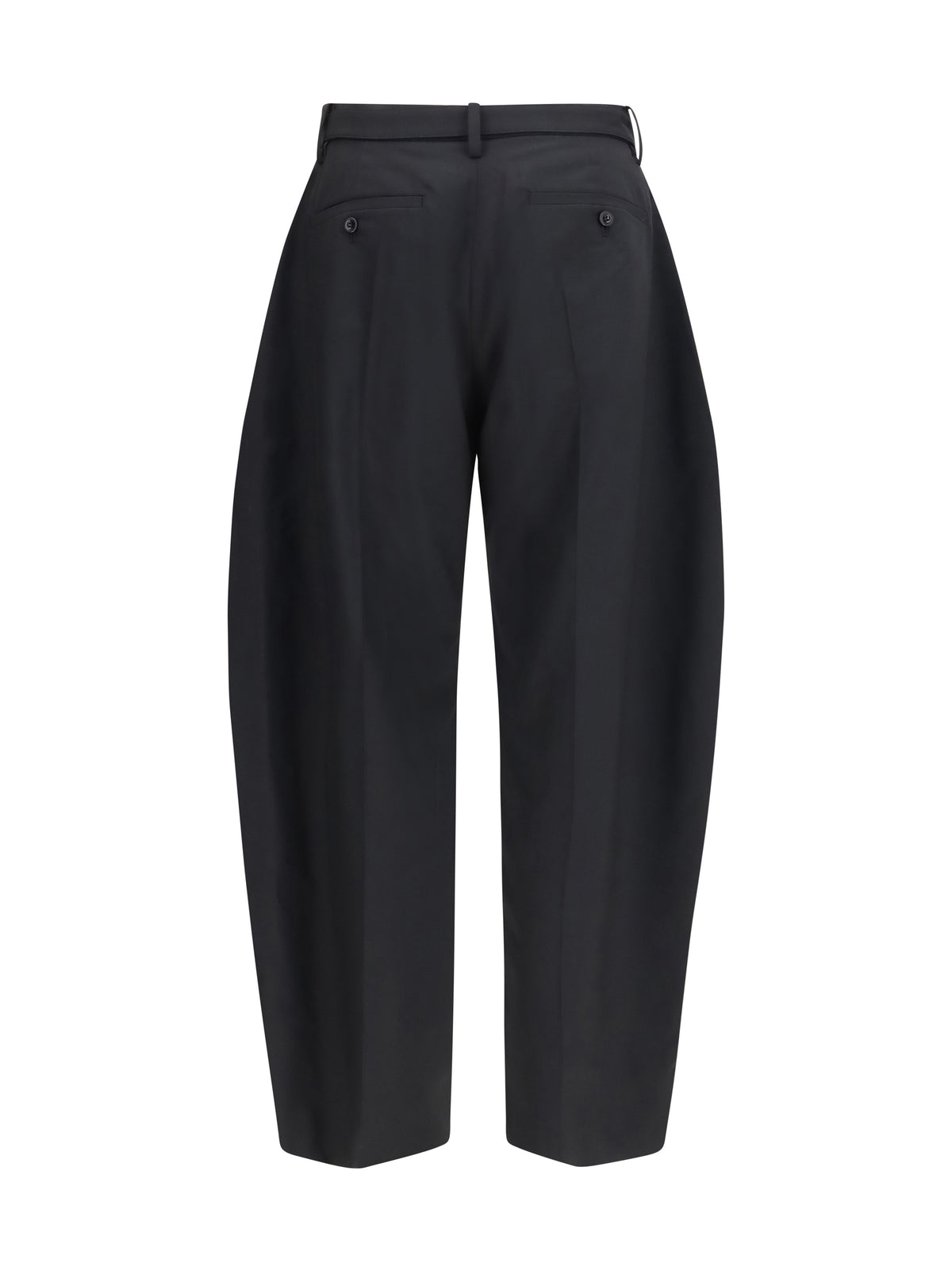 Sacai Wool tailored Pants with belt - Black