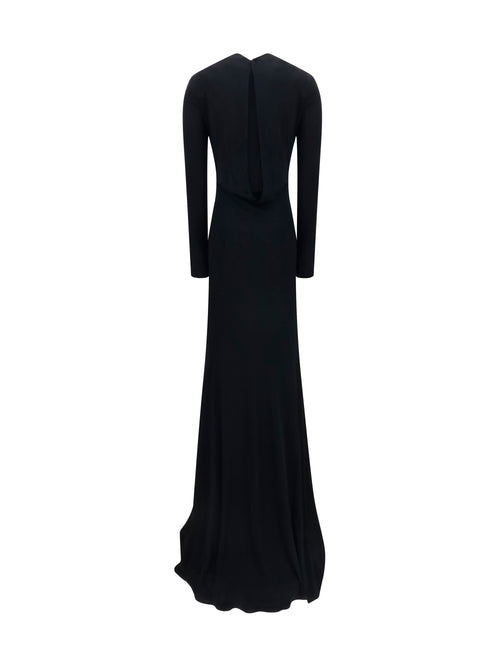 Tom Ford Long evening Dress with long sleeves - Black