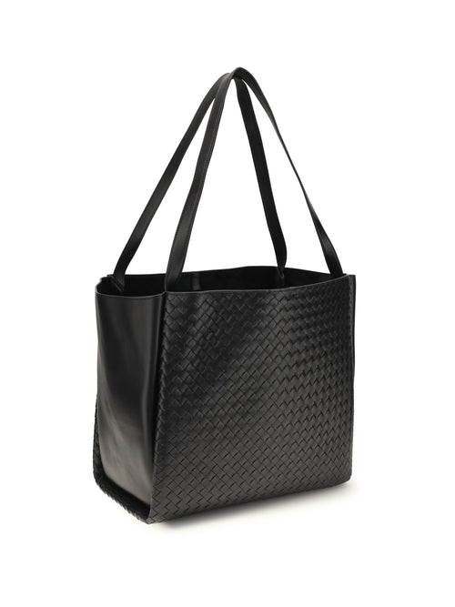 Bottega Veneta Corso large Tote Bag - Black-Brass Vibrato
