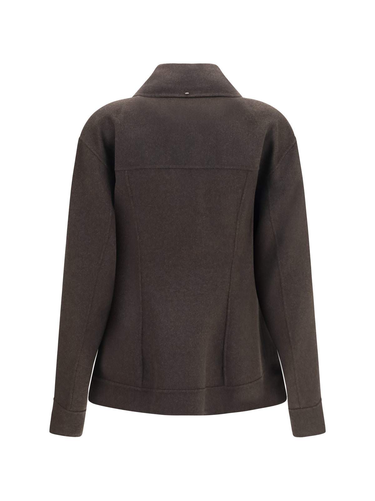 Max Mara Sportmax Calcio Jacket in virgin wool - Cioccolato