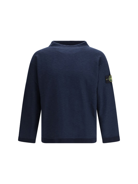 STONE ISLAND Crewneck Sweater with ribbed neckline