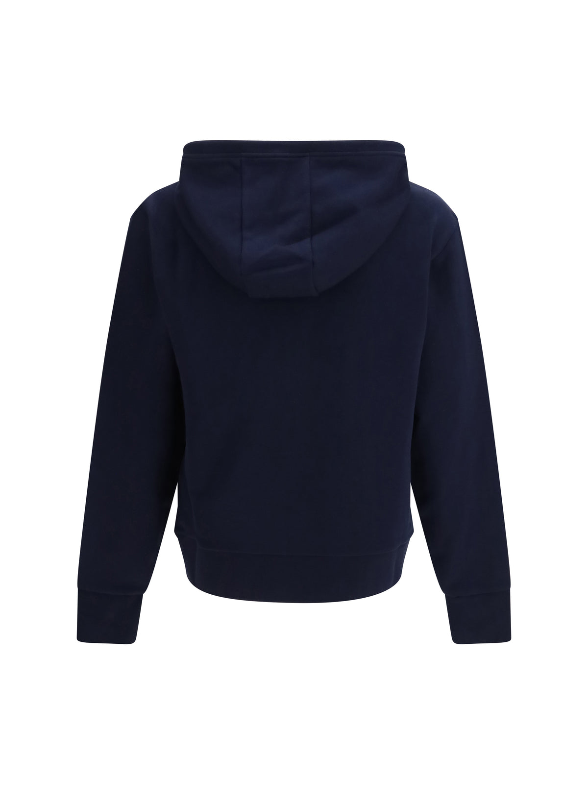 Thom Browne Loopback Colorblock Hooded Sweatshirt - White / Navy