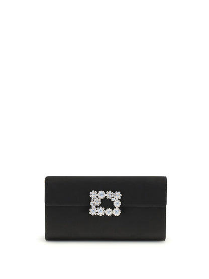 Roger Vivier Efflorescence Pochette - Black