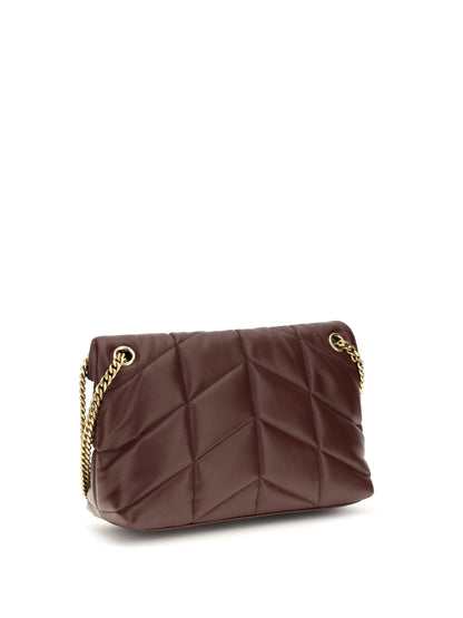 Saint Laurent Puffer Toy Shoulder Bag - Lt Hot Wine