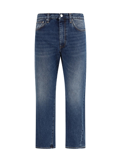 Toteme Washed Twisted Seam Jeans - Washed Blue