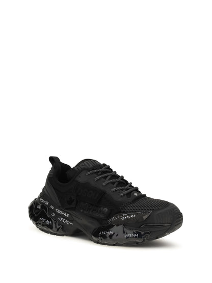 Dsquared2 Faster Sneakers with mesh inserts - Black