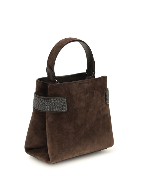 Brunello Cucinelli Leather Handbag - Espresso