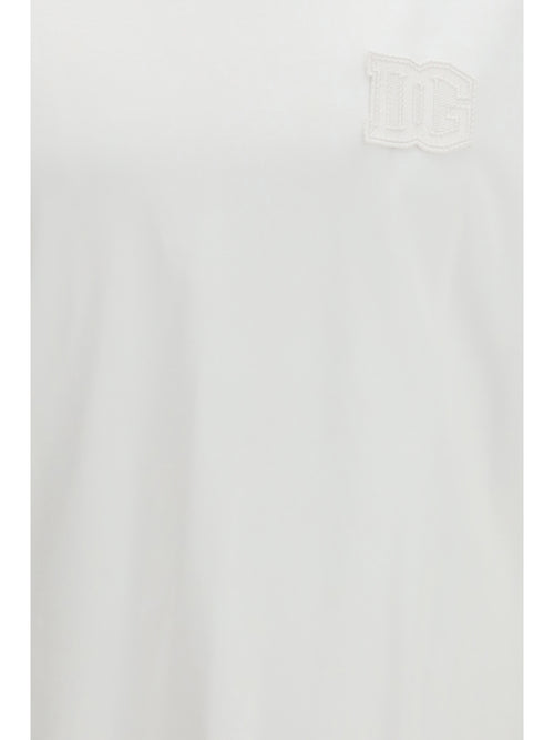 Dolce & Gabbana Cotton T-shirt with patch - White Ottico