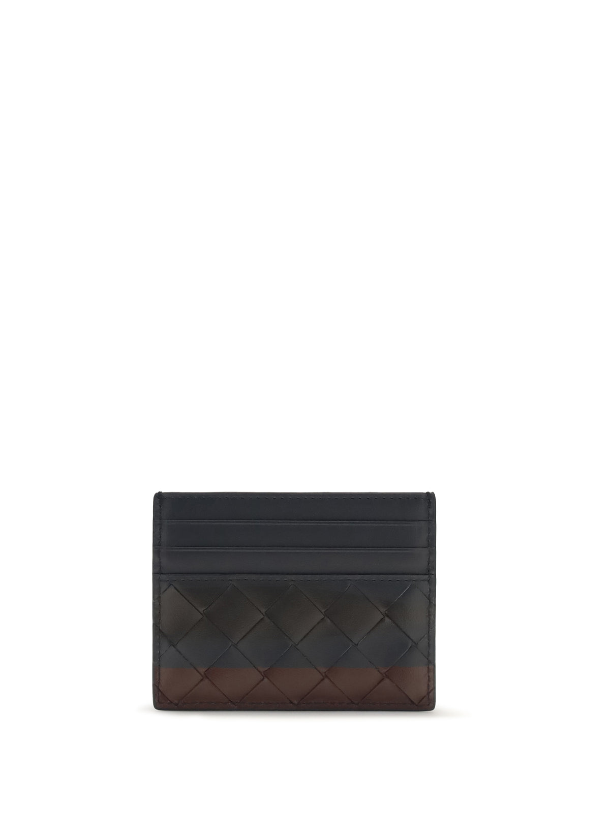 Bottega Veneta Intrecciato leather Card Holder - Midnight-Es.D.Ma/Mid
