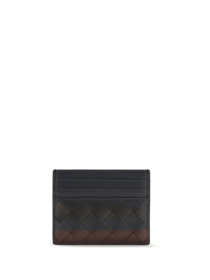 Bottega Veneta Intrecciato leather Card Holder - Midnight-Es.D.Ma/Mid