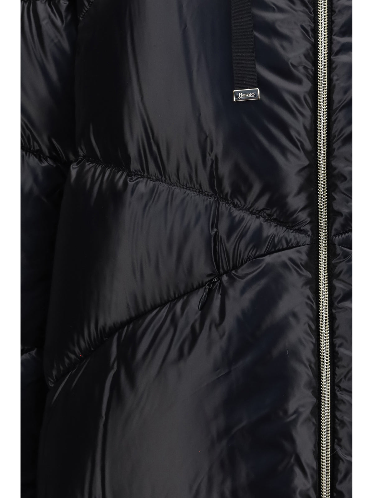 Herno Quilted drawstring down Jacket - Black