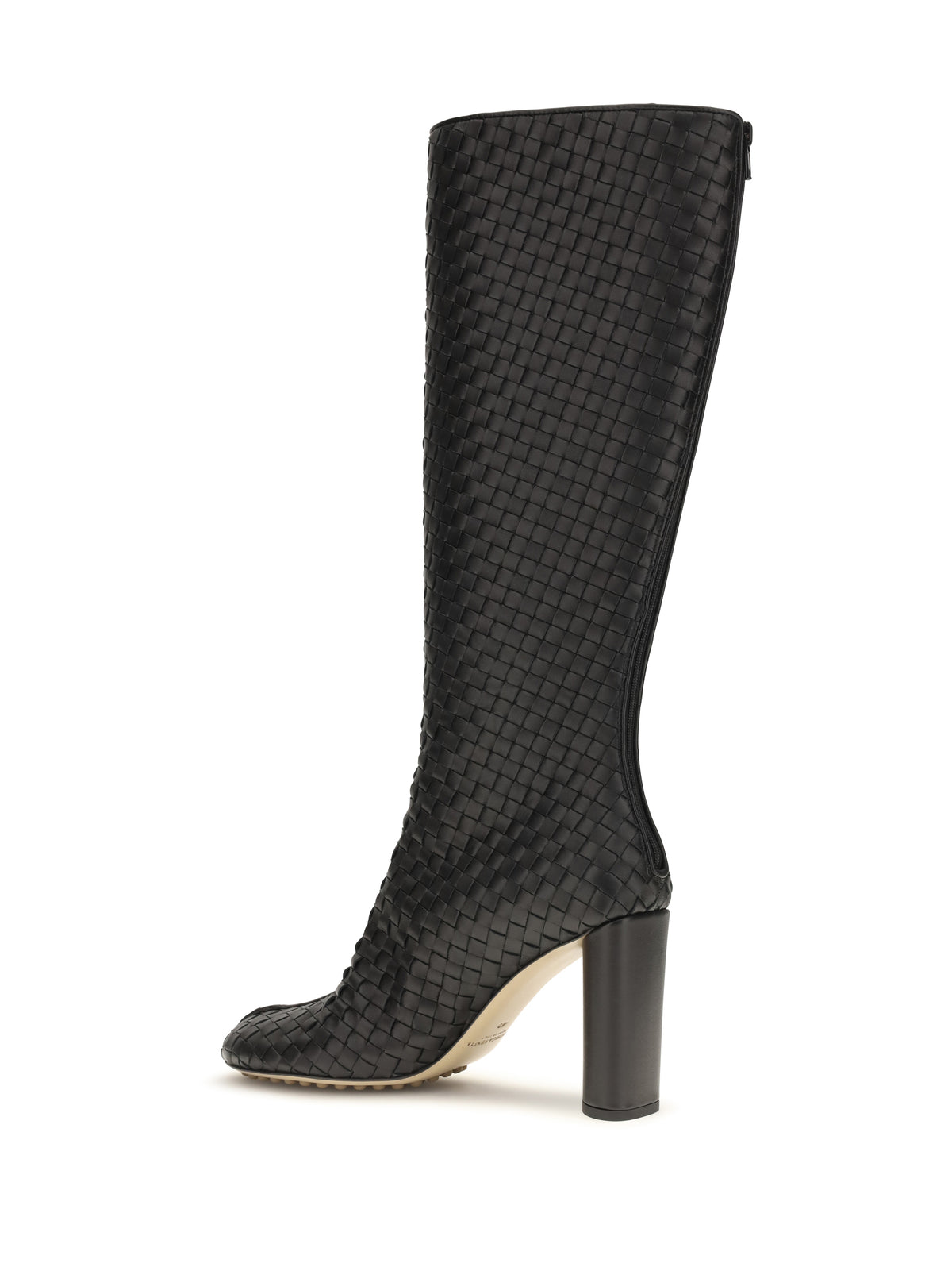 Bottega Veneta Cherry Intrecciato High Boots - Black