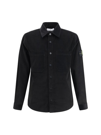 STONE ISLAND Cotton Shirt with signature application