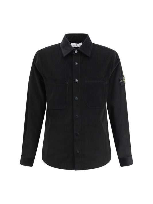 STONE ISLAND Cotton Shirt with signature application