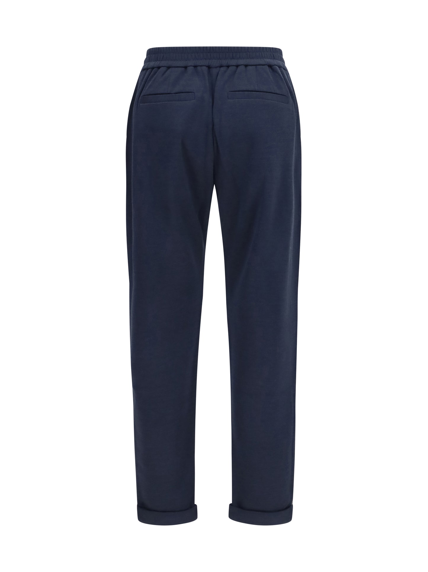 BRUNELLO CUCINELLI Drawstring Pants in cotton and silk blend