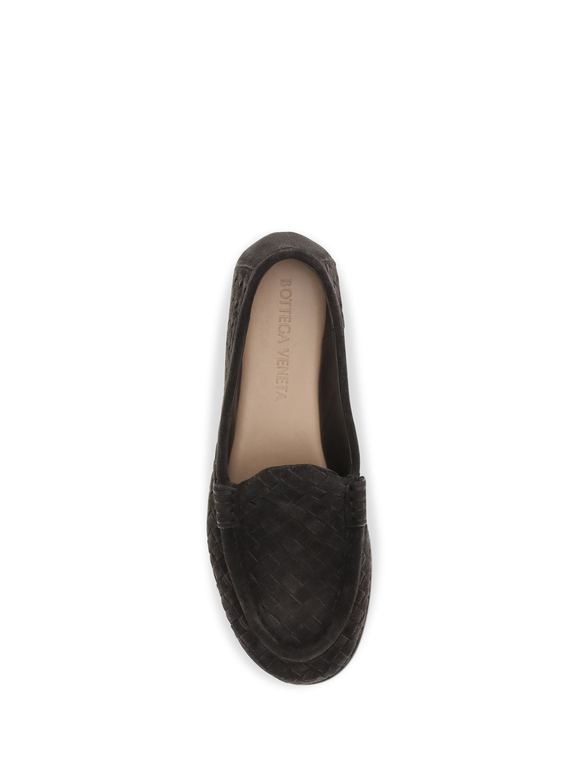 Bottega Veneta Silenzio Intrecciato Loafers - Espresso