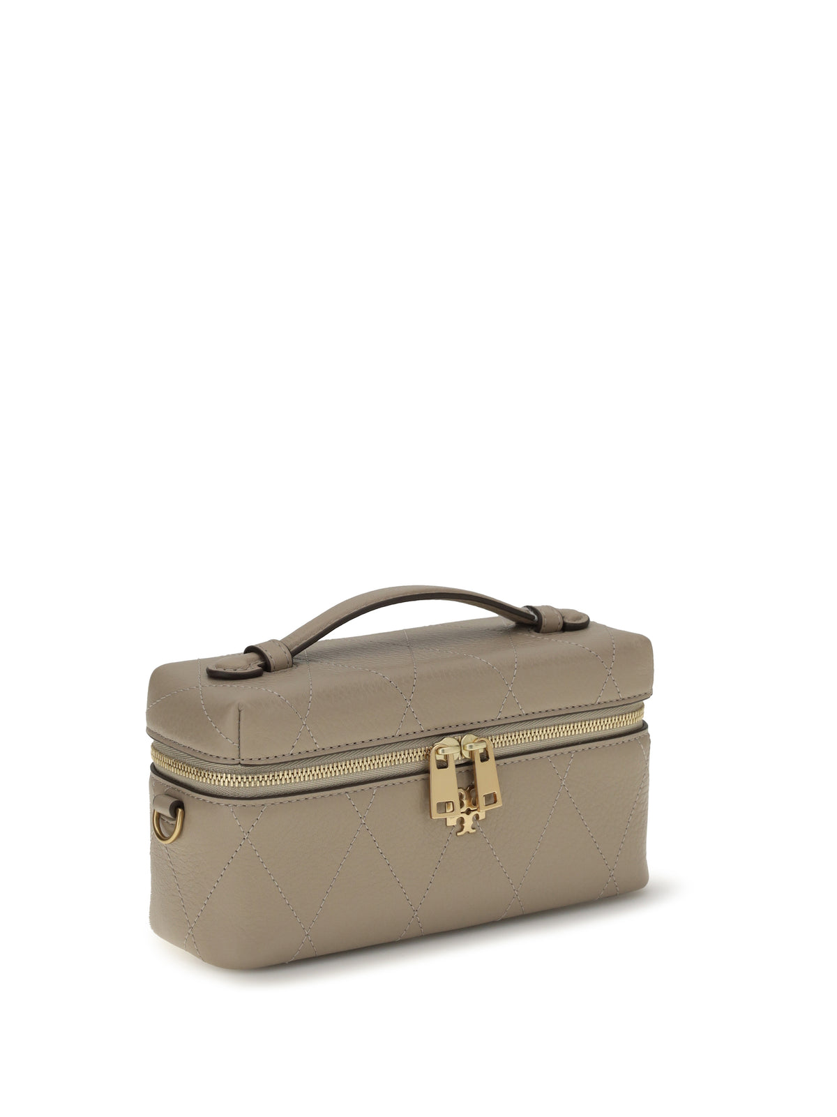 Tory Burch Charlie Beauty Case - Soft Cement