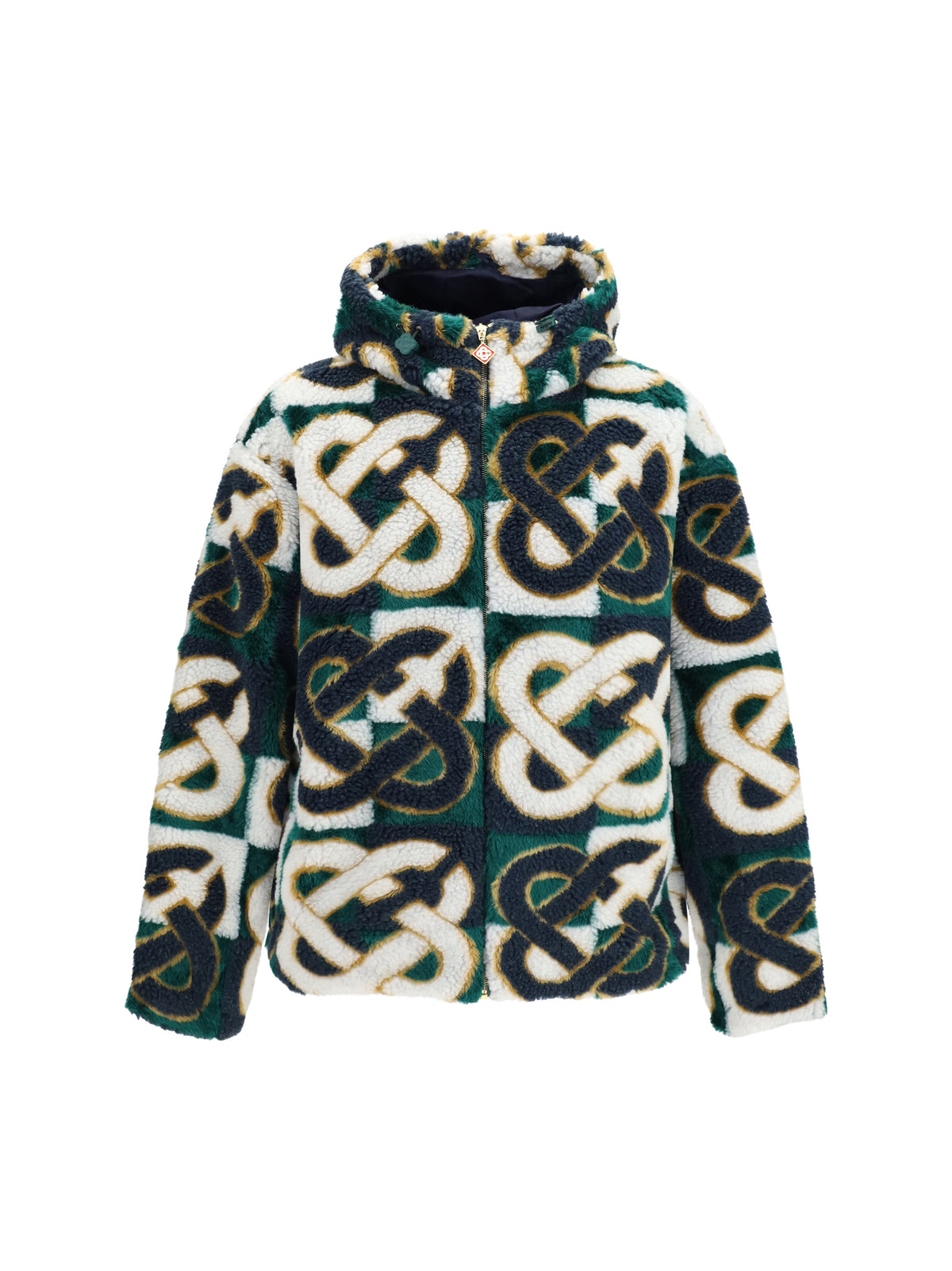 Casablanca Monogram fleece Hooded Jacket - Multi