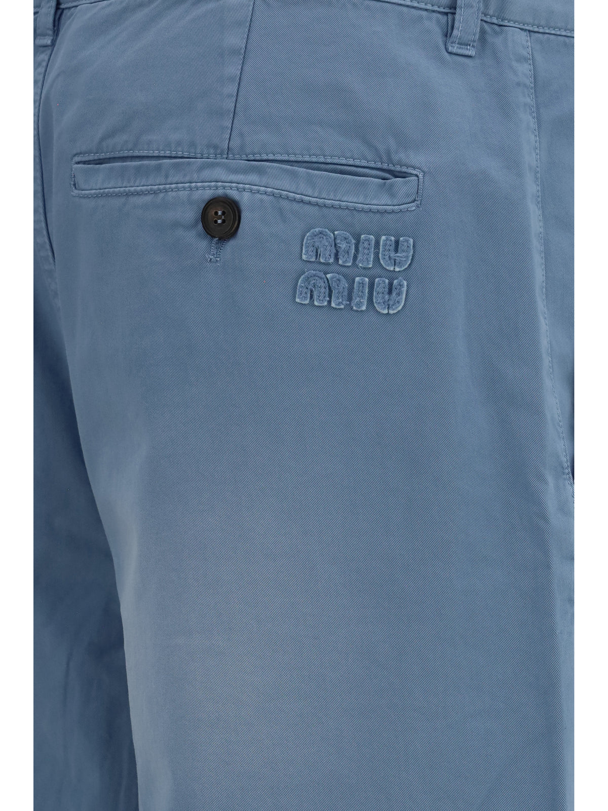 Miu Miu Garment-dyed wide-leg Pants - Astrale