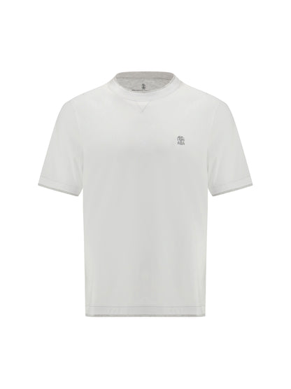 BRUNELLO CUCINELLI T-shirt in cotton with a logo