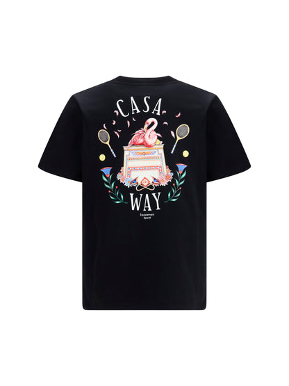 Casablanca Casa Way graphic T-shirt - Black