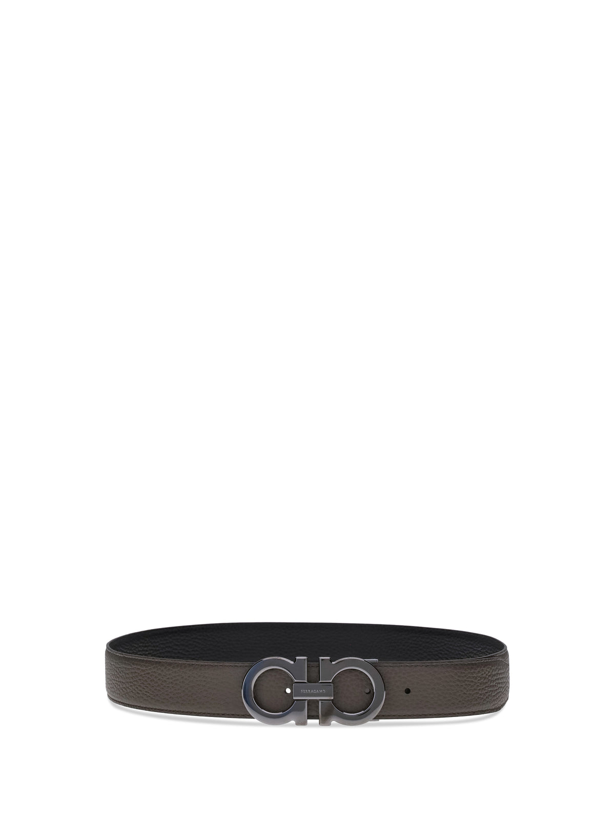 Ferragamo Reversible Gancini Belt - Concrete