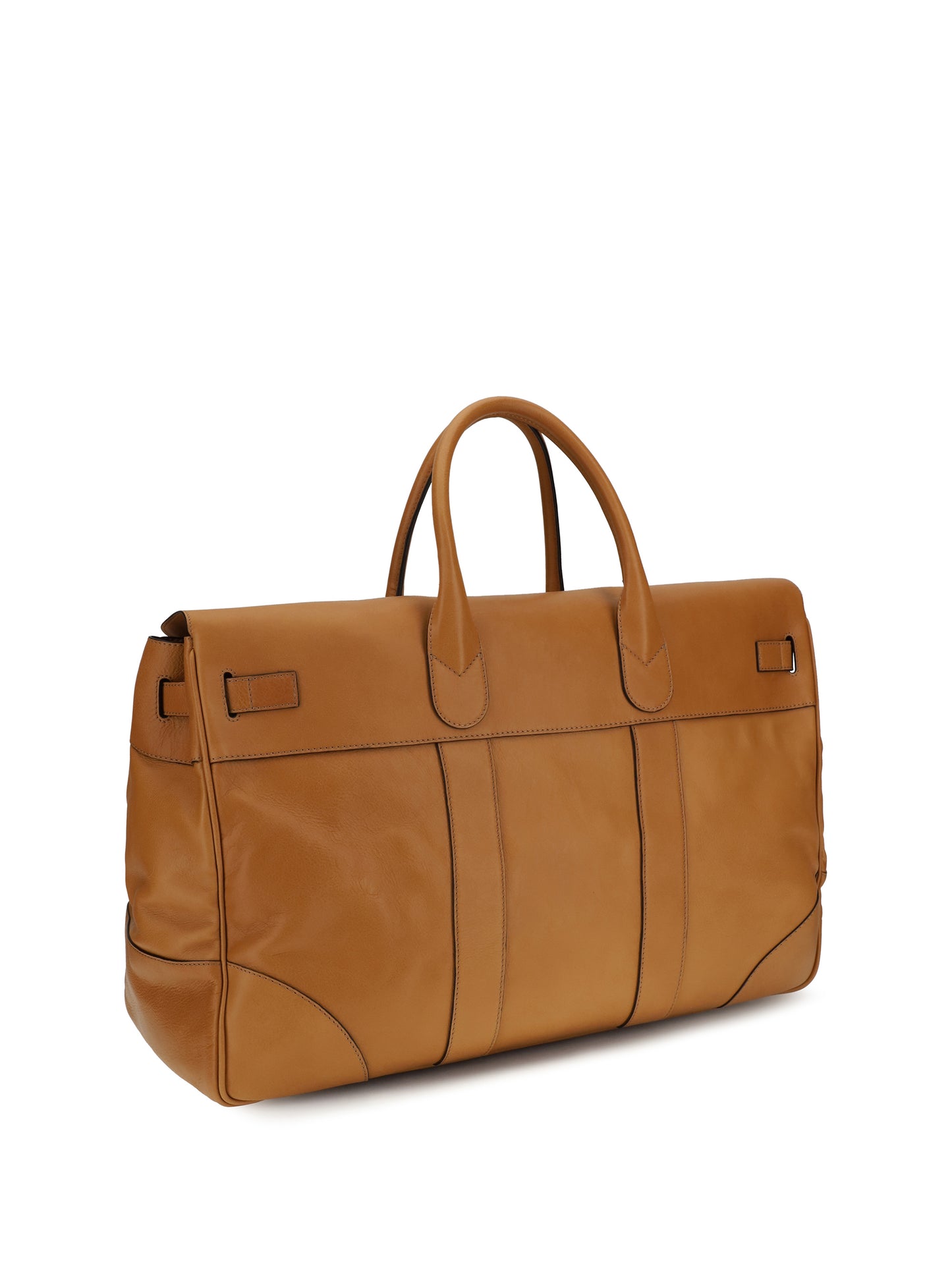 BRUNELLO CUCINELLI Leather Travel Bag with logo
