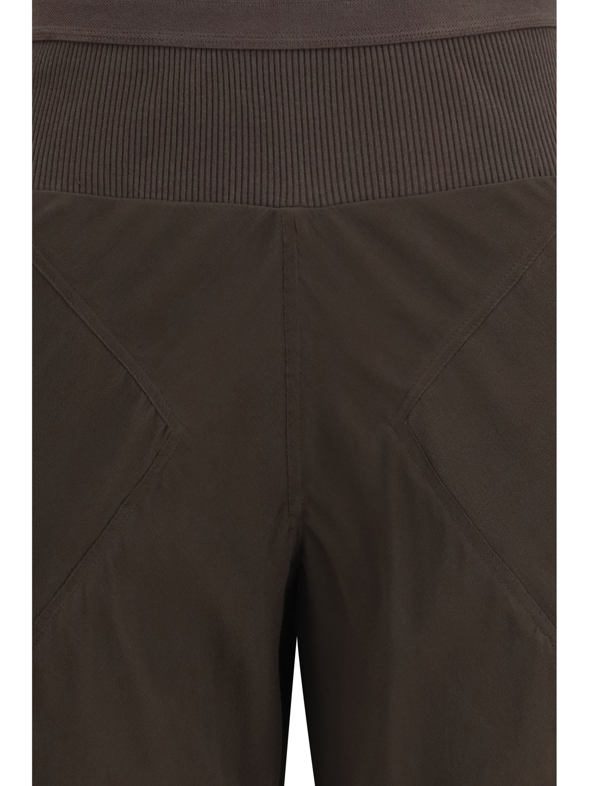 Rick Owens Bias Pants with a bias-cut - Dark Dust