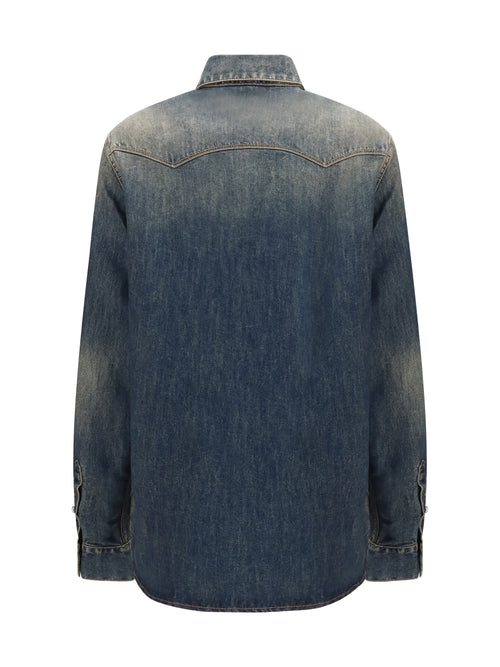 Fendi Western Bananatex® Denim Shirt - Medium Wash Blue