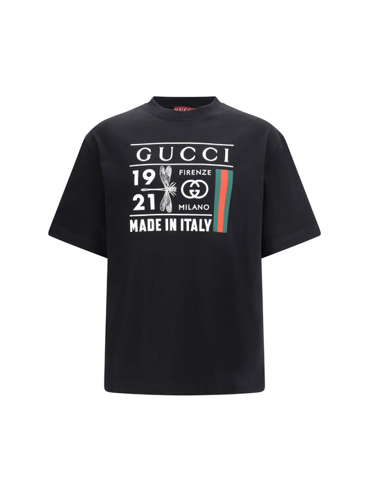 GUCCI Heavy cotton jersey T-shirt with Gucci Firenze print