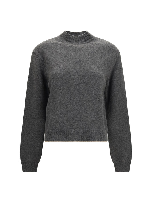 Jacquemus La Maille cashmere creweck Sweater - Grey