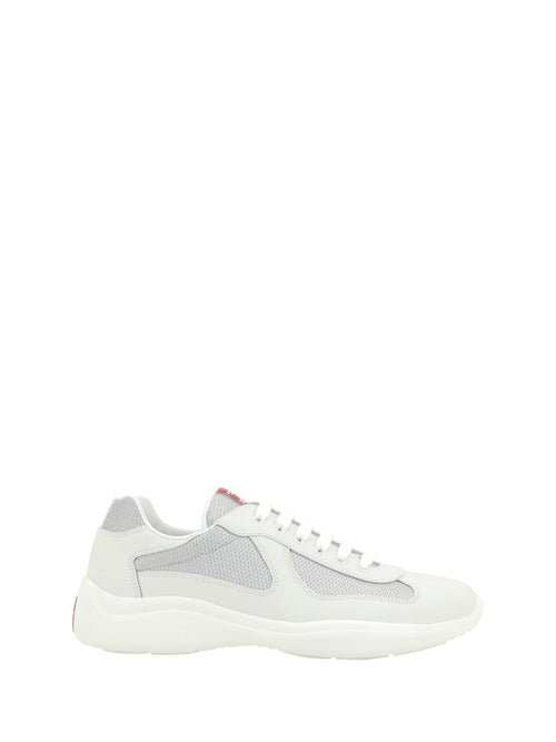 Prada America's Sneakers - Bianco+Argento