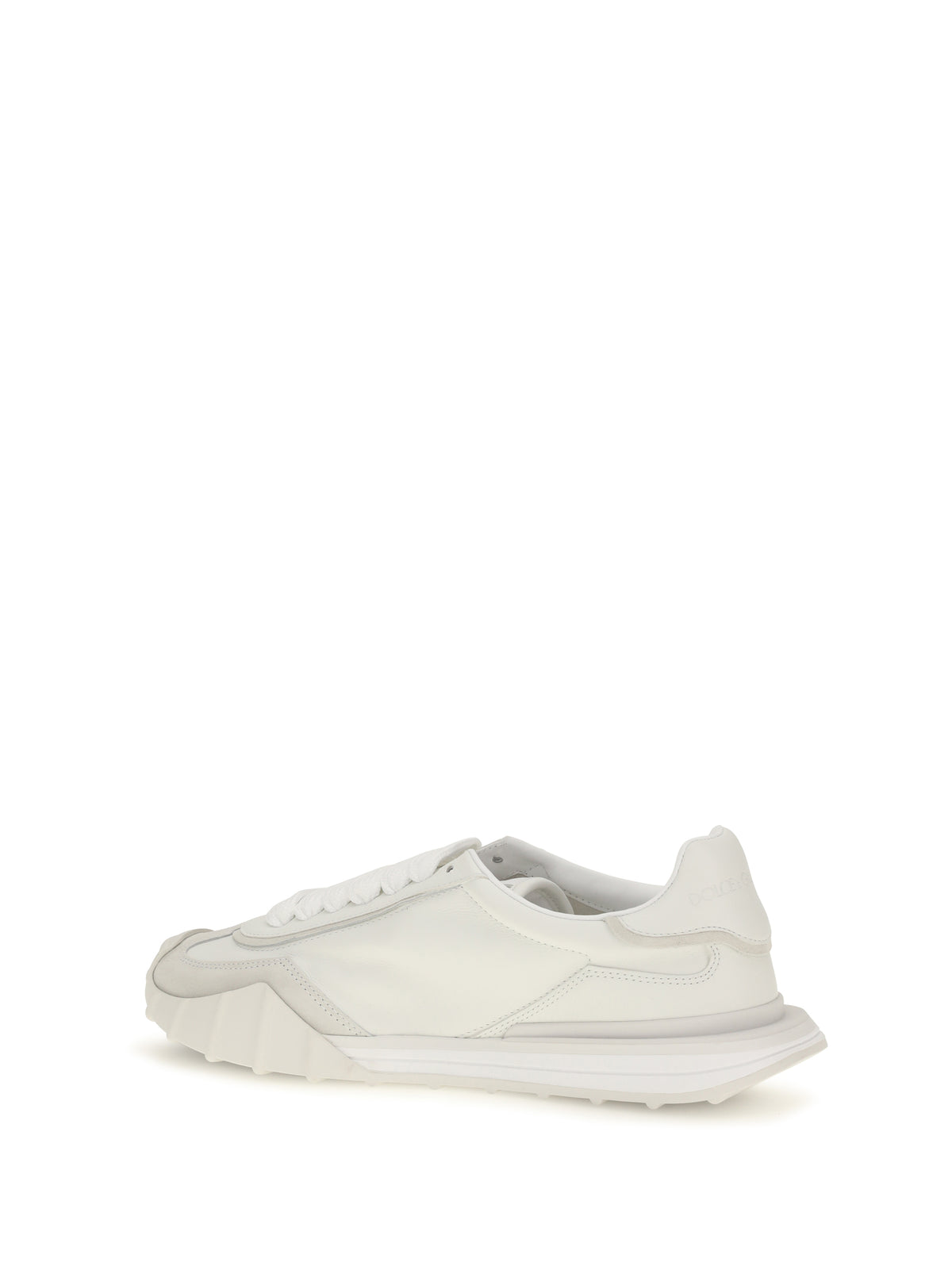 Dolce & Gabbana Athletic fabric and leather Sneakers - White/Ice