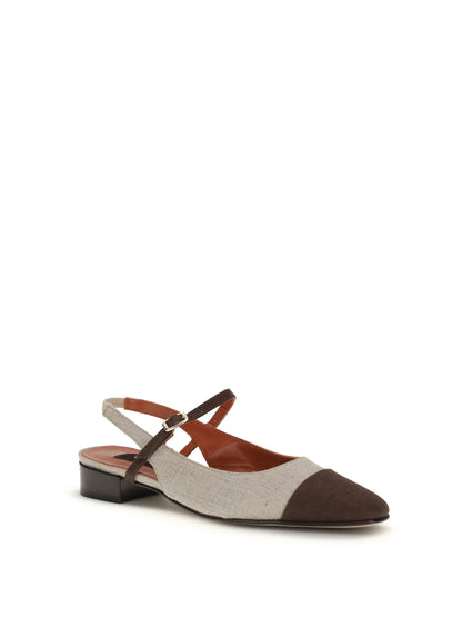 Carel Paris Oceano Ballerinas - Beige/Brown