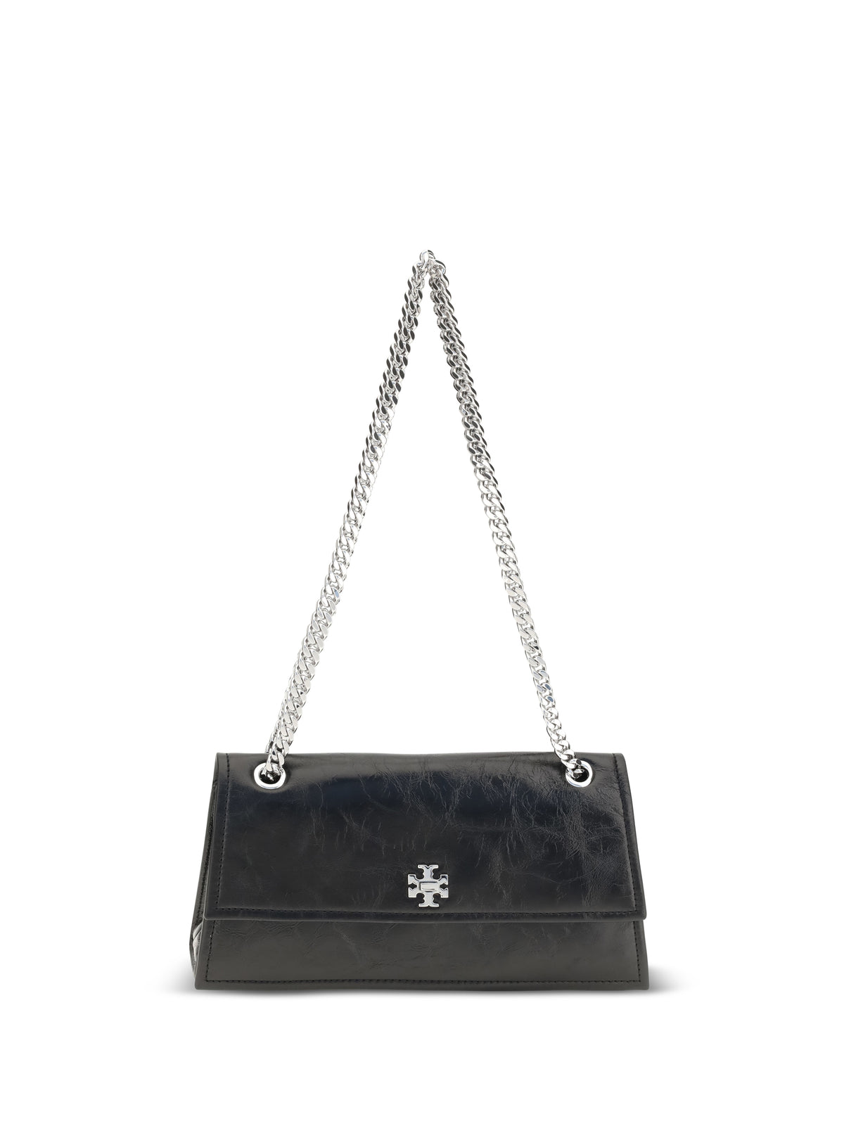 Tory Burch Kira suede Shoulder Bag with turn-lock detail - Black