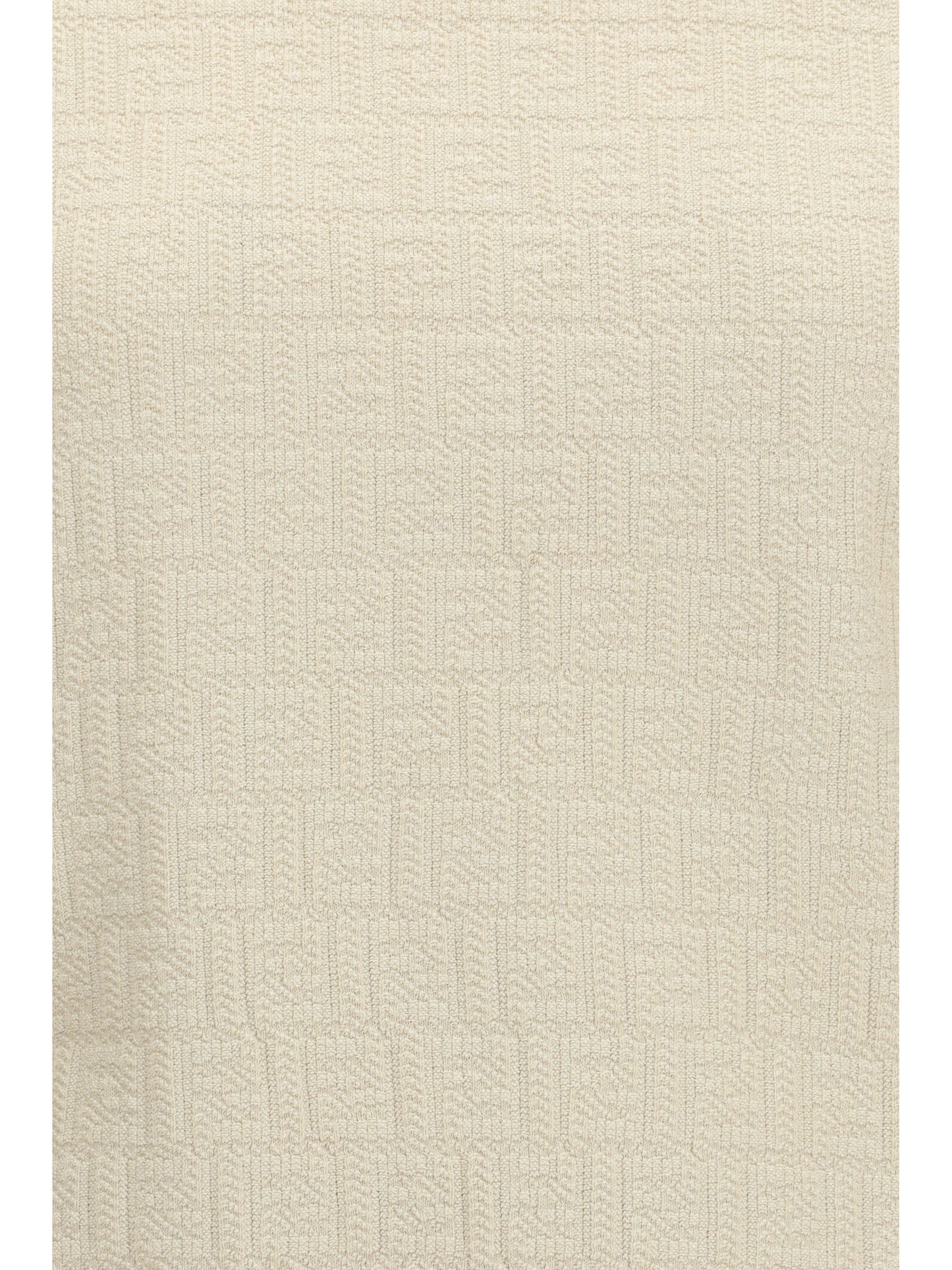 FENDI Cotton and silk crewneck Sweater with FF motif