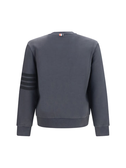 Thom Browne 4-Bar cotton crewneck Sweatshirt - Charcoal