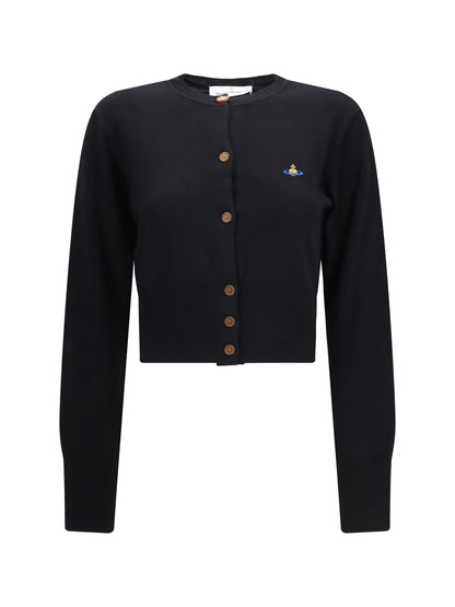 Vivienne Westwood Bea cropped wool Cardigan - Black
