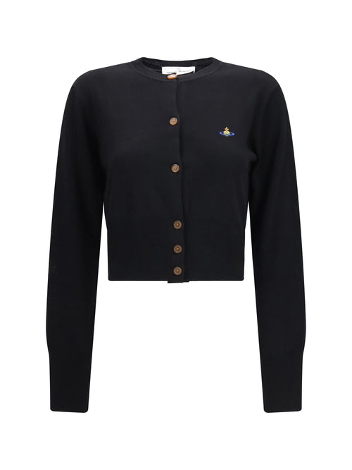 Vivienne Westwood Bea cropped wool Cardigan - Black