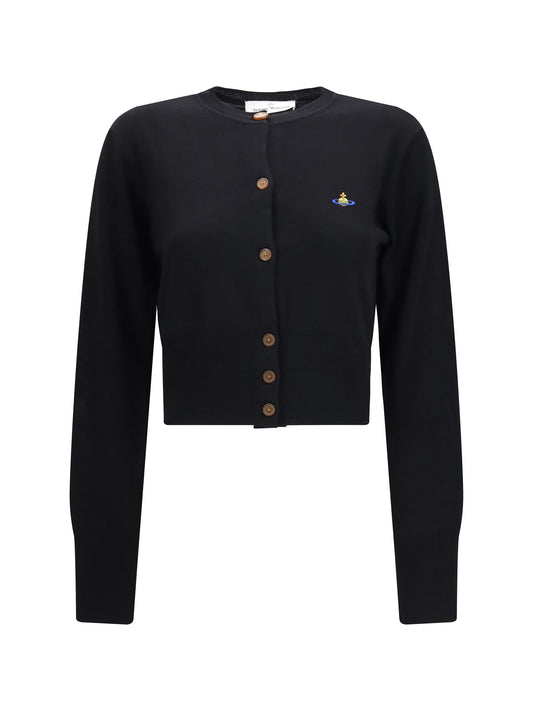Vivienne Westwood Bea cropped wool Cardigan - Black
