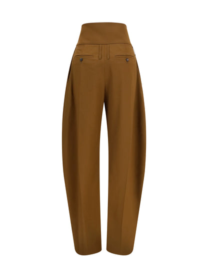 Ferragamo Wide balloon-fit zip Pants - Breen