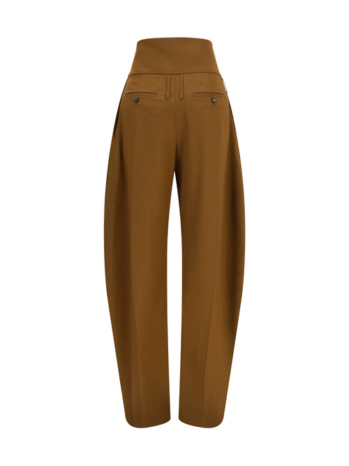 Ferragamo Wide balloon-fit zip Pants - Breen